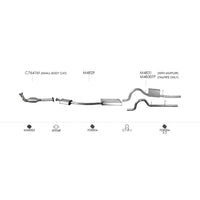 Redback Standard Replacement Exhaust for Ford Falcon AU Ute 4.0L 6 Cylinder (07/1998 - 09/2002)