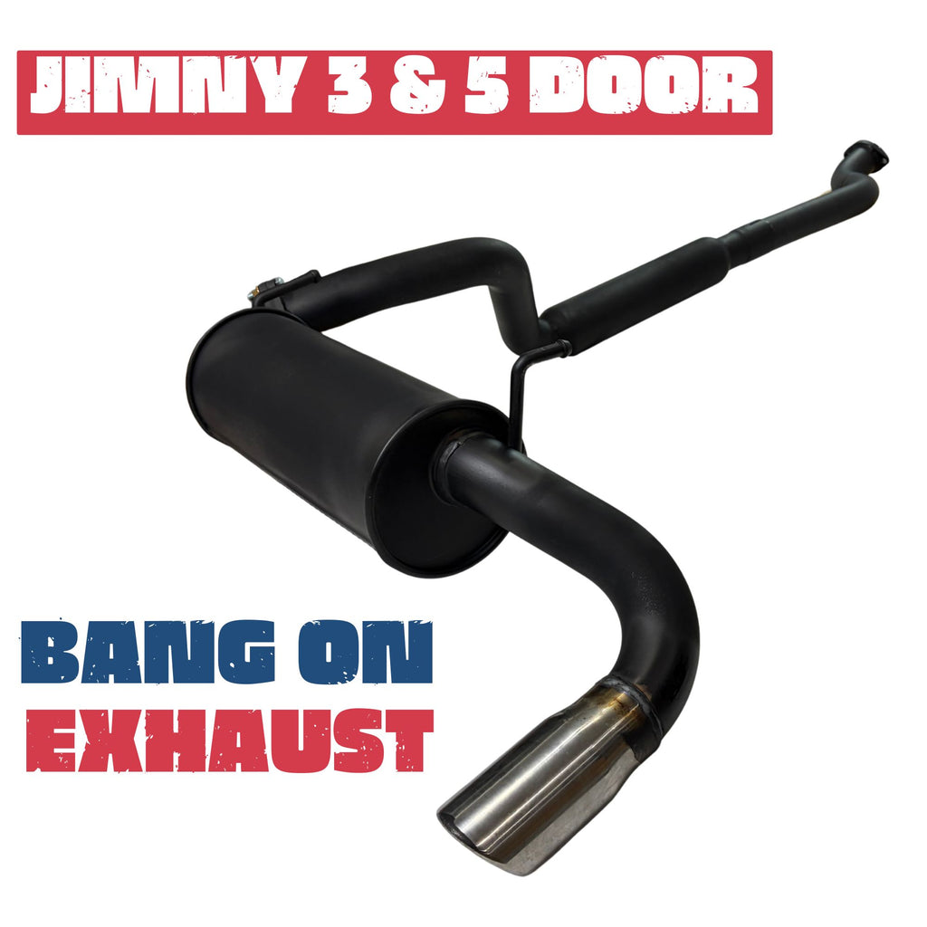 Exhaust For Suzuki Jimny 3 & 5 Door - Cat Back Stainless Steel With Muffler