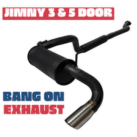 Exhaust For Suzuki Jimny 3 & 5 Door - Cat Back Stainless Steel With Muffler
