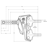 CURT Rebellion XD ShockDrop Ball Mount (Base Only)