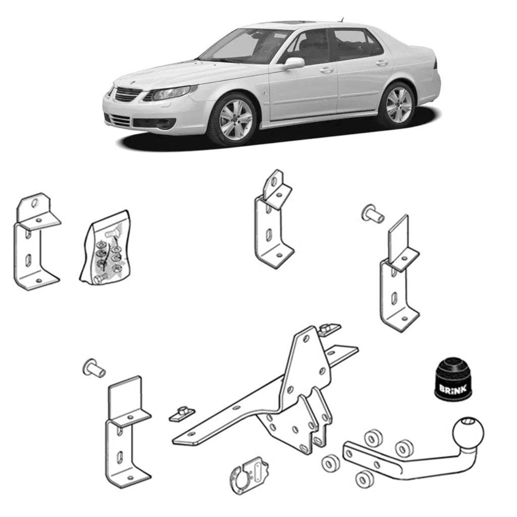 Brink Towbar European for Saab 9-5 (03/1999 - 12/2009), Saab 9-5 (03/1999 - 12/2009)