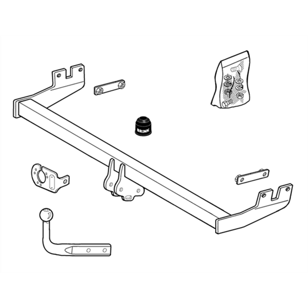 Brink Towbar European for MERCEDES-BENZ A-CLASS (07/1997 - 08/2004)