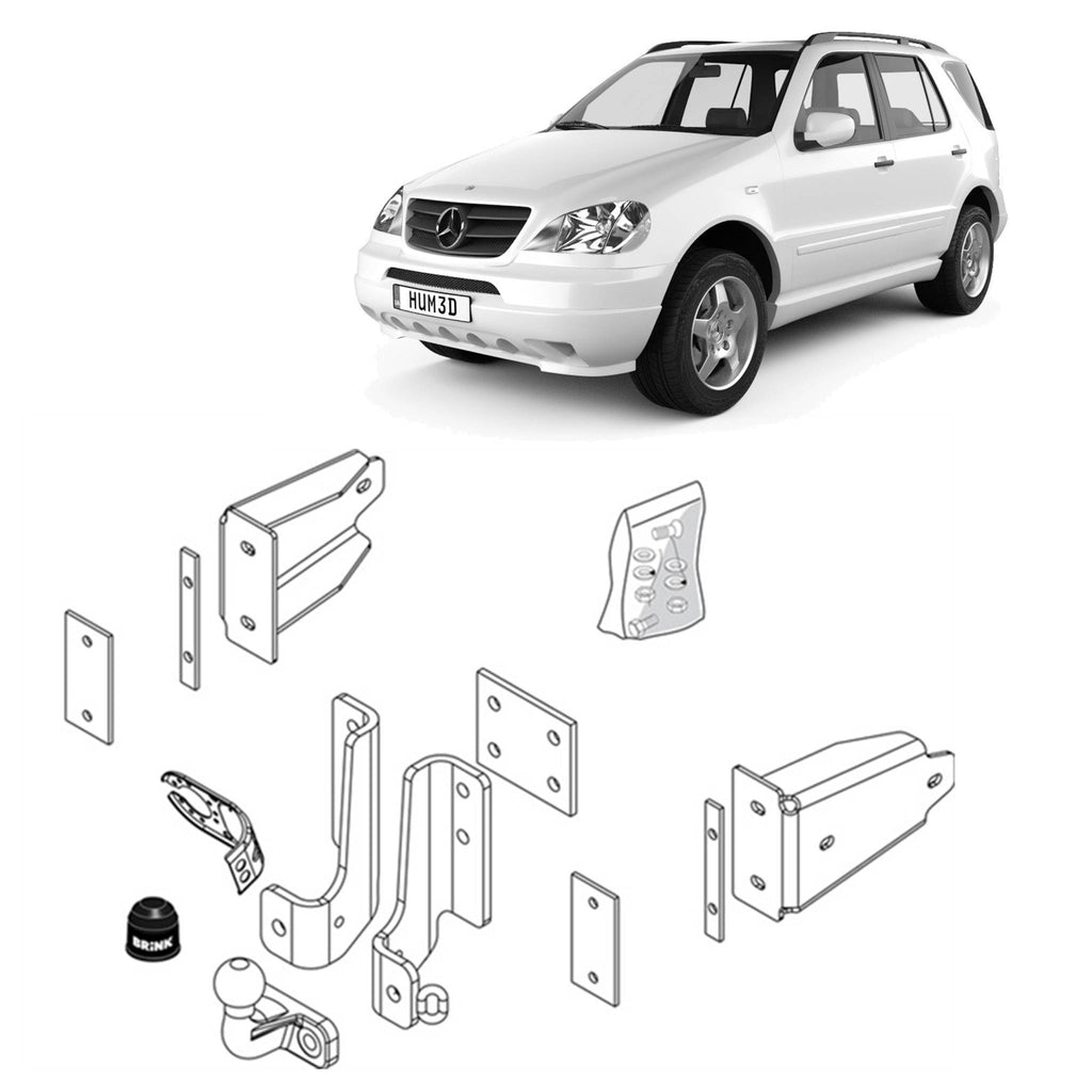 Brink Towbar European for MERCEDES-BENZ M-CLASS (09/1998 - 06/2005)