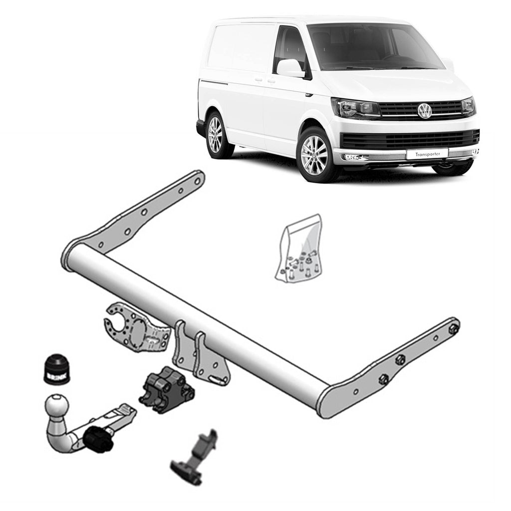 Brink Towbar European for Volkswagen Transporter / Caravelle (04/2015 - 09/2019), Volkswagen Transporter (04/2015 - 09/2019), Volkswagen Transporter (04/2003 - 08/2015), Volkswagen Transporter / Caravelle (04/2003 - 08/2015), Volkswagen Multivan...