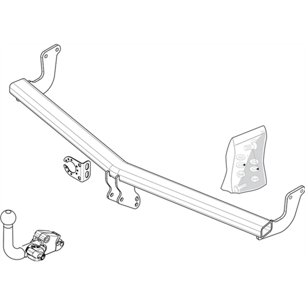 Brink Towbar European for Citroen C3 (11/2009 - 10/2016), Citroen DS3 (11/2009 - 07/2015)