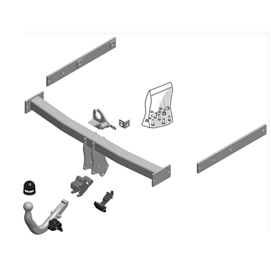 Brink Towbar European for Audi A6 (05/2011 - 09/2018), Audi A6 Allroad (01/2012 - 09/2018), Audi A7 (10/2010 - 05/2018), Audi A6 (11/2010 - 09/2018)