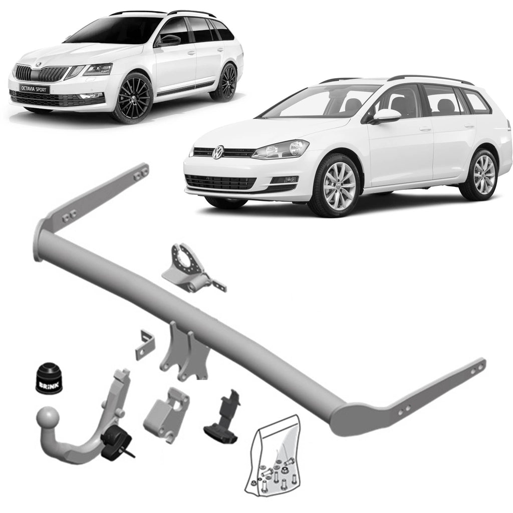 Brink Towbar European for Volkswagen Golf (07/2009 - on), Volkswagen Golf Alltrack (12/2014 - 12/2020), Skoda Octavia (01/2021 - on), Skoda Octavia (06/2020 - on), Volkswagen Golf (04/2013 - 12/2020), Skoda Octavia (11/2012 - 03/2020), Skoda Octavia...