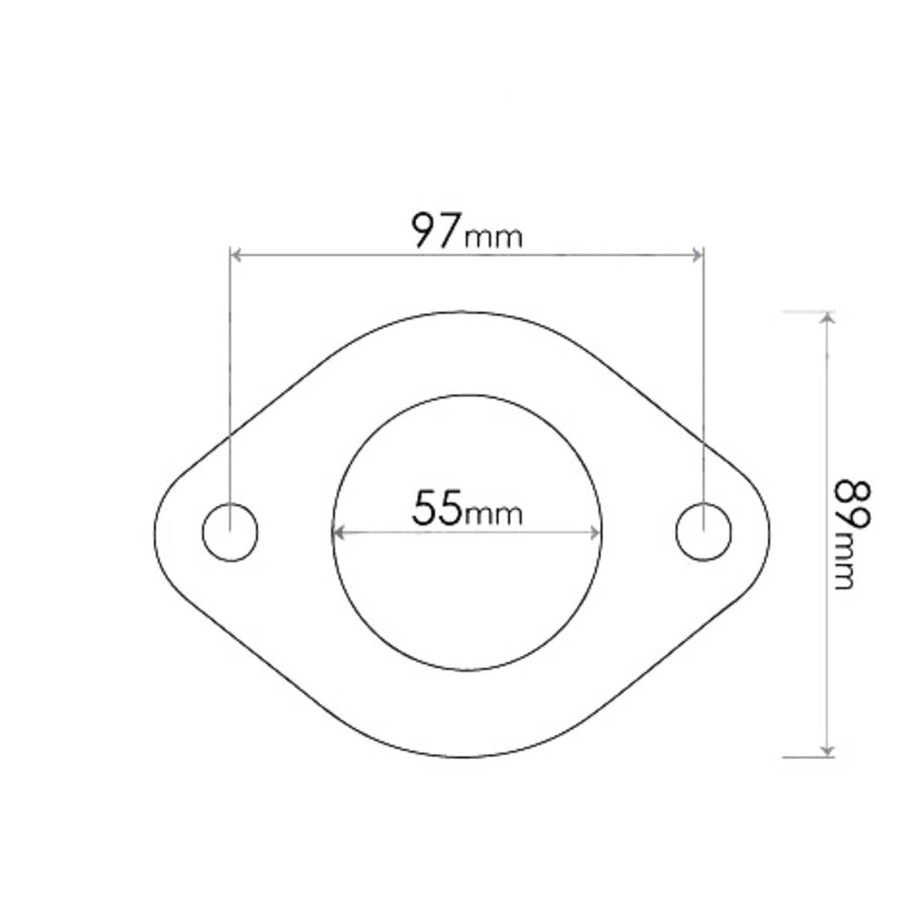UNI 2 BOLT GASKET ELONGATED DNG002R HYG010R MBG027R SUG003R - - 10 PACK