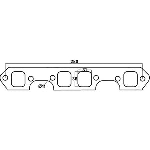 Redback Header Gasket for Holden Calais (03/1986 - 08/1988), Commodore (03/1986 - 08/1988)