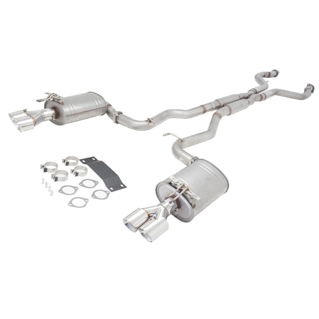 3 Inch Xforce Exhaust for Commodore VE and VF V8 Ute Twin Catback System With Centre Hotdogs
