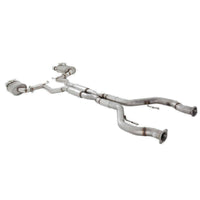 3 Inch Xforce Exhaust for Commodore VE and VF V8 Ute Twin Catback System With Centre Hotdogs