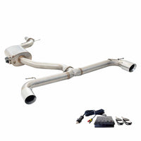 Stainless Steel 3″ Cat Back Exhaust System with Varex for GOLF GTI MK6 (10/2009 - 08/2013)