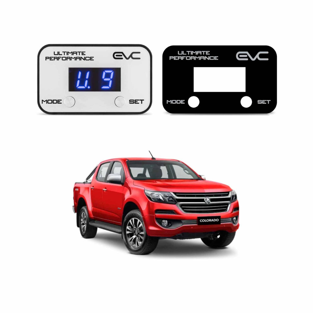 Ultimate 9 Throttle Controller & Faceplate Sticker Black for Holden RG Colorado (2012 - On)