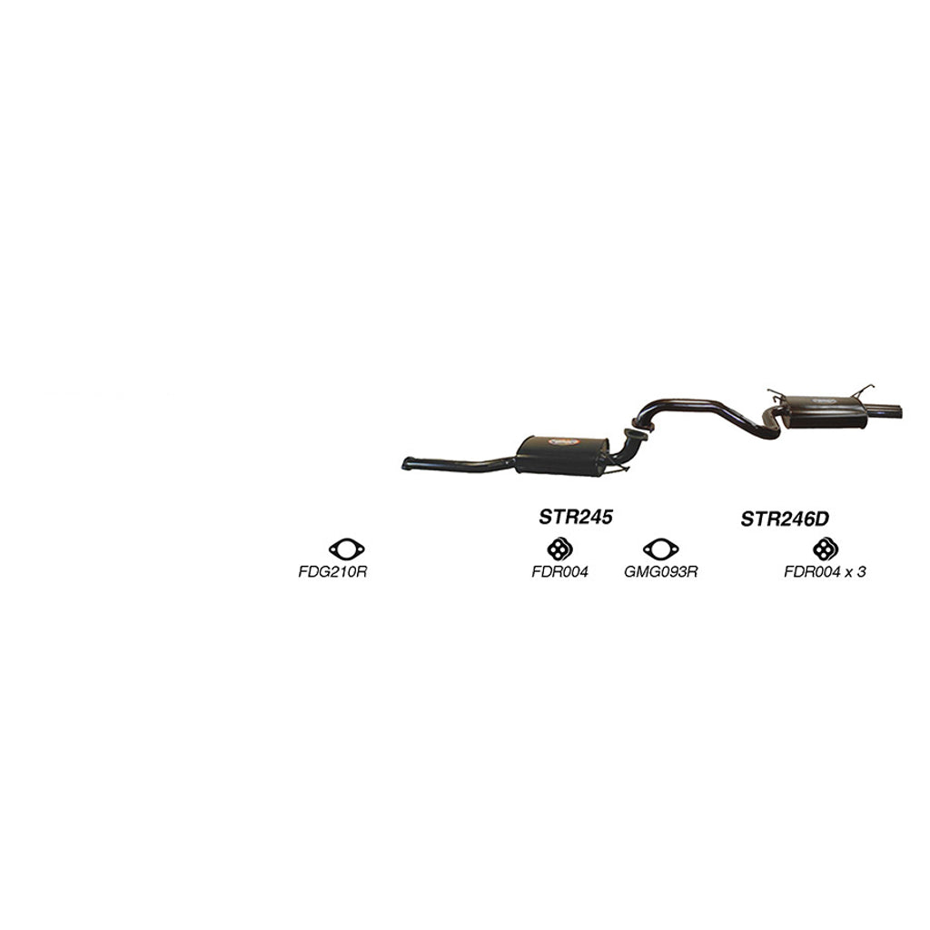 Redback Performance Exhaust System for Ford Fairmont (01/2002 - 04/2008), Falcon (01/2002 - 04/2008)