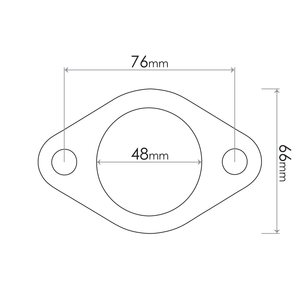 UNI 2 BOLT GASKET ELONGATED FDG021R MAG002R VOG003R -10 PACK