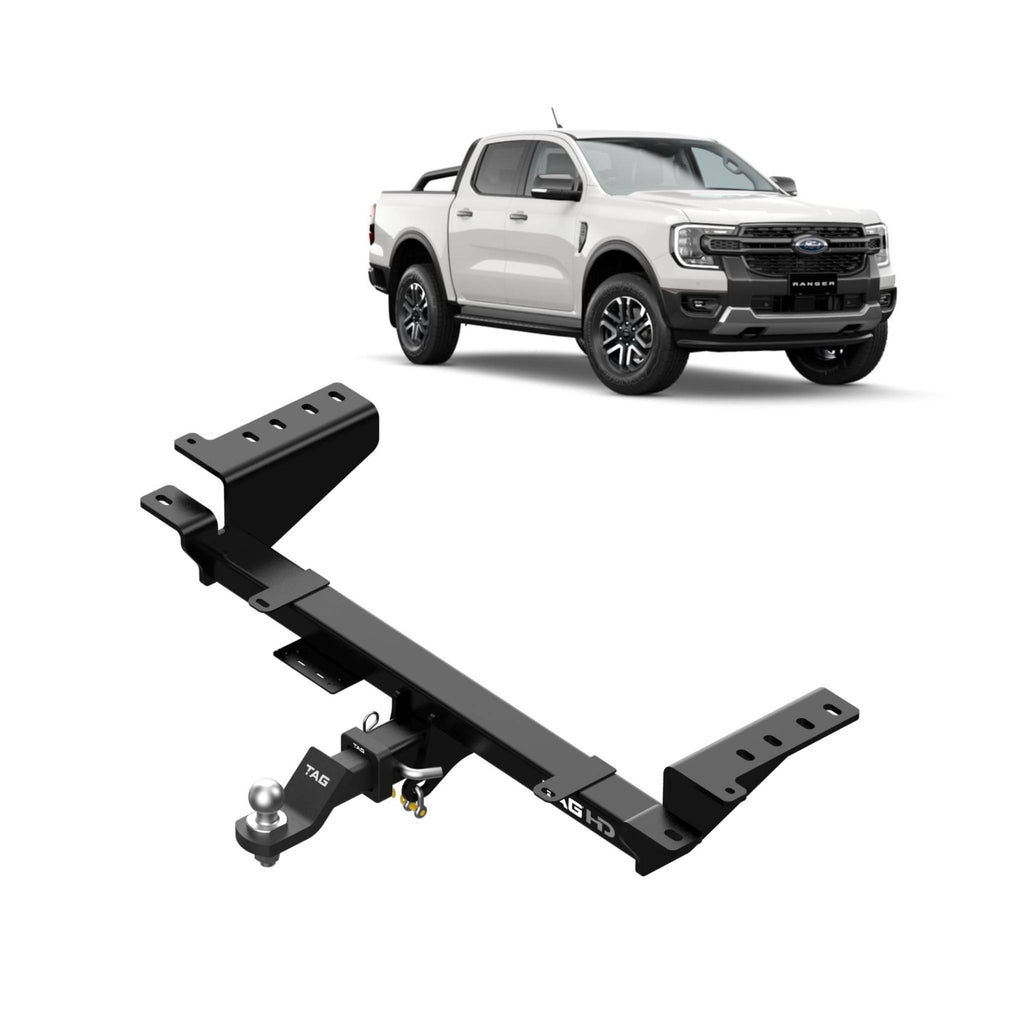 TAG Heavy Duty Towbar & Direct Fit Wiring for Next-Gen Ford Ranger (01/2025 - On) - Styleside Utes
