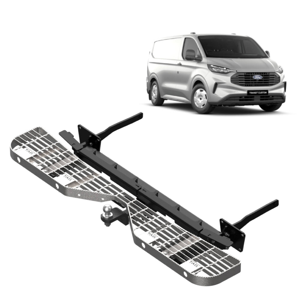 TAG Rear Step & Towbar For Ford Transit Custom AV Series (07/2023 - on), Tourneo (05/2024 - on), Volkswagen Transporter (07/2024 - on)