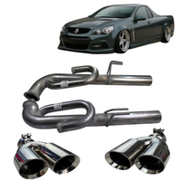 Redback Performance Anti Drone Tail Pipes for Holden Commodore VE VF Ute 2007 Onwards Stainless Steel