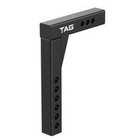 TAG Adjustable Heavy Duty Tow Ball Mount 90° Face, 50mm Square Hitch - 360mm Drop, 385mm Rise