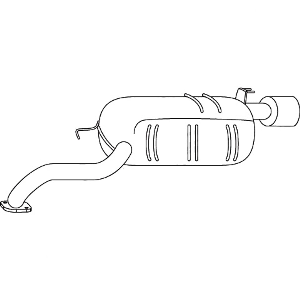 Redback Standard Replacement Exhaust for Hyundai Santa Fe (05/2006 - 12/2009)