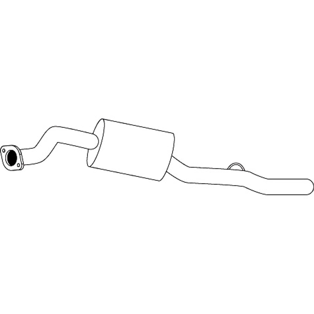 Redback Standard Replacement Exhaust for Ford Courier (01/1990 - 11/2006), Mazda B2600 (01/1990 - 11/2006), B-SERIES BRAVO (01/1990 - 11/2006)