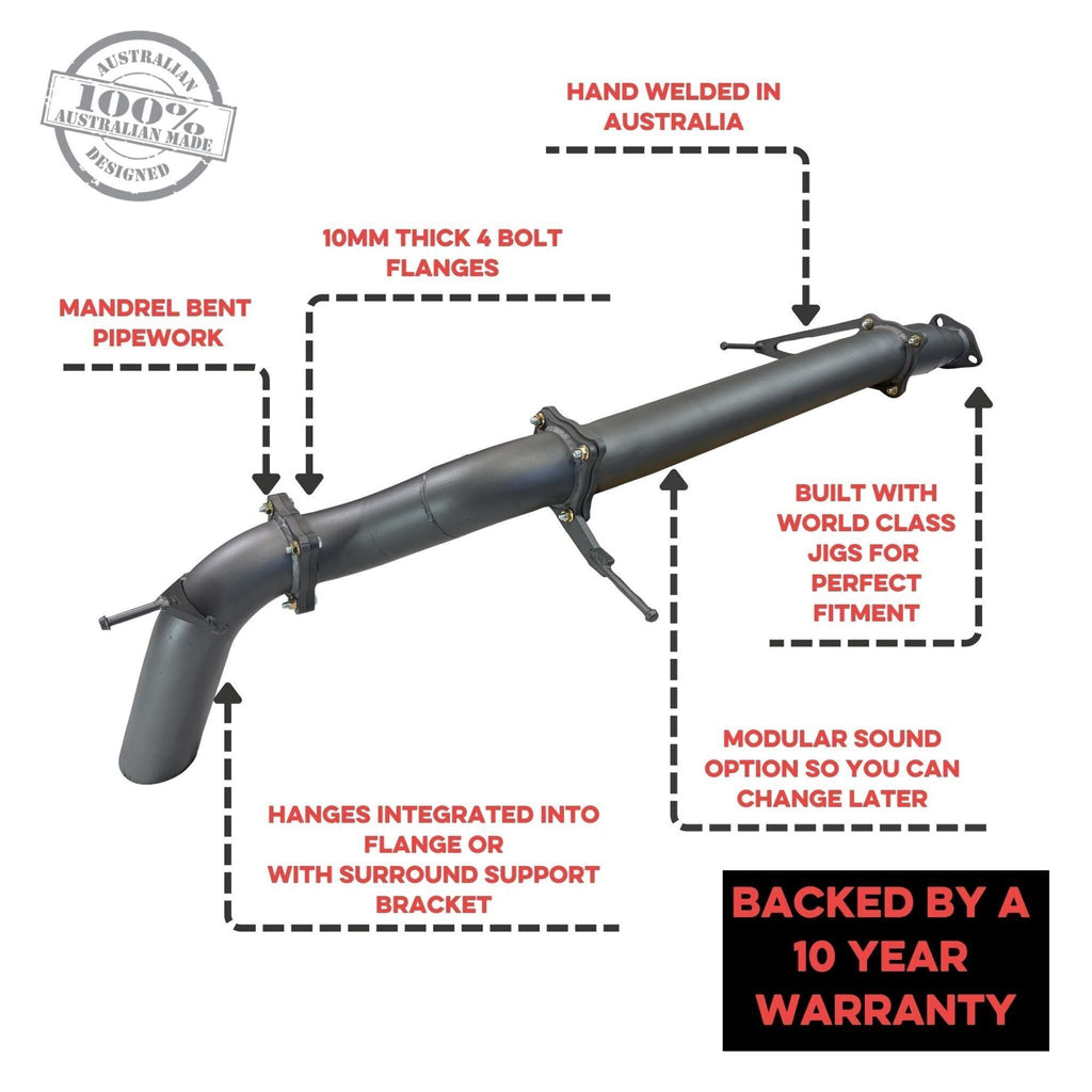 Redback Extreme Duty Exhaust for Mitsubishi MV Triton (07/2023 - on)