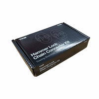 TAG 3.15T G80 Trailer Safety Chain Kit 10mm Eye Sling Hooks & Hammer Lock Connectors