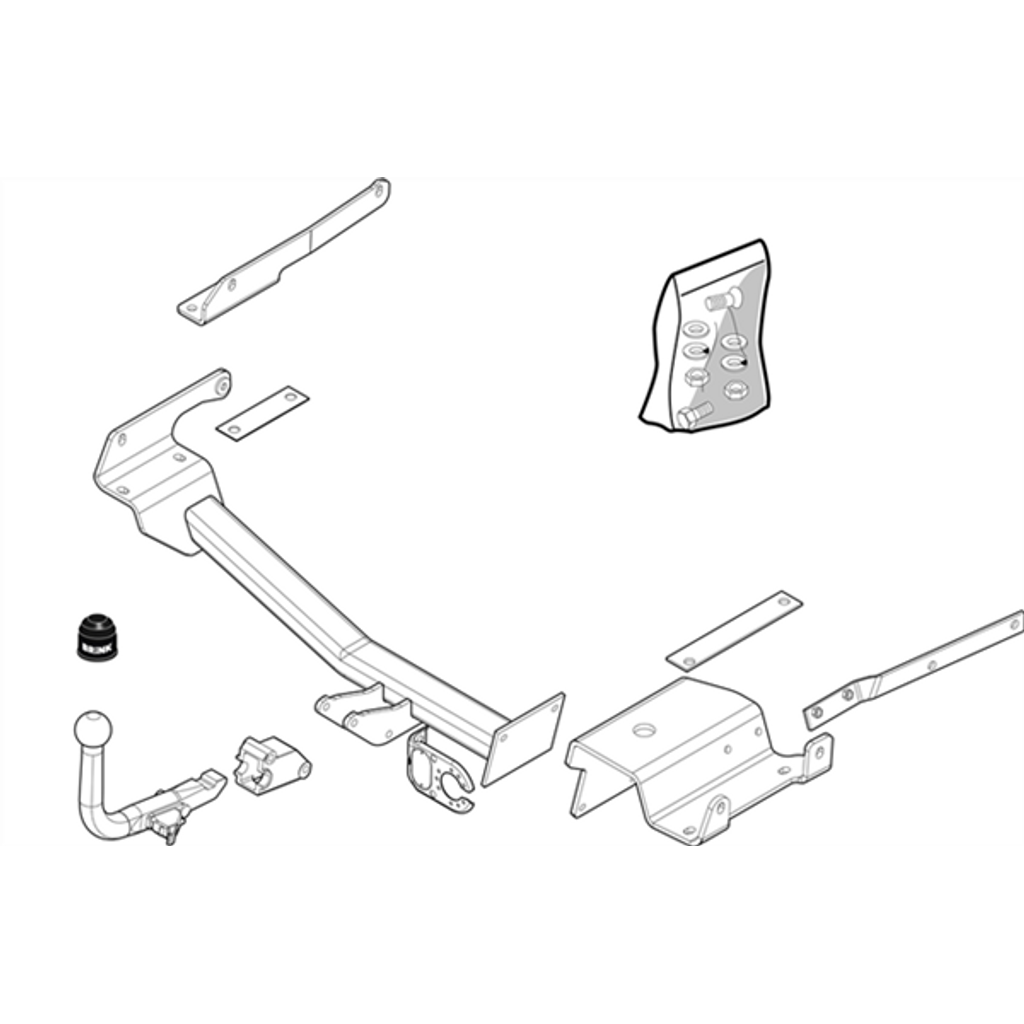 Brink Towbar European for Smart Forfour (10/2004 - 2007)