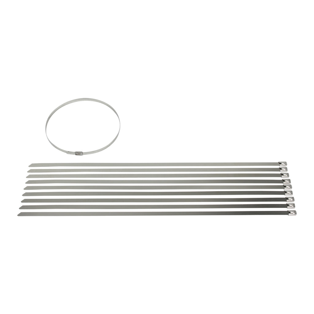 Stainless Steel Cable Ties - 10 Pack (450mm x 8mm)