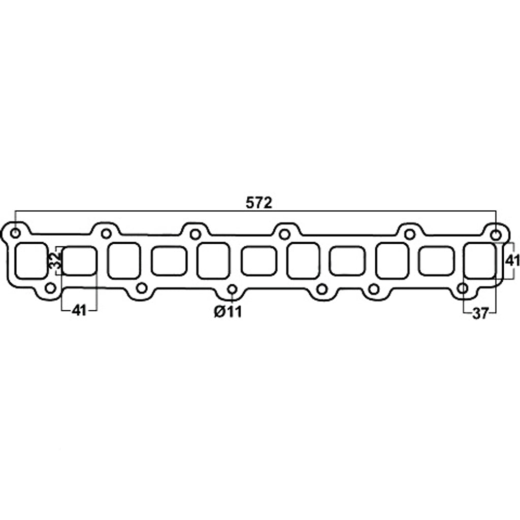 Redback Header Gasket for Ford Maverick (06/1980 - 09/2001), Nissan Patrol (06/1980 - 09/2001)