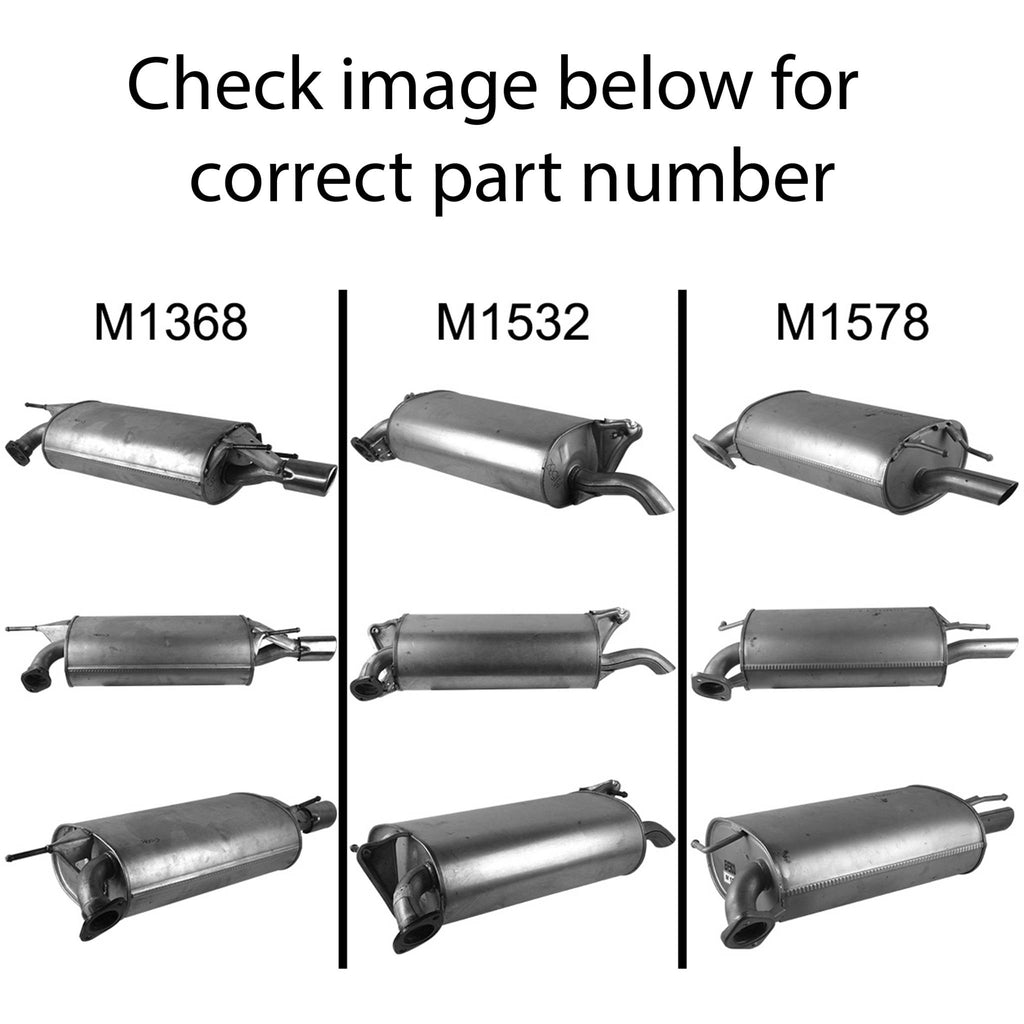Standard Rear Muffler For Toyota Camry 2.4 and 3.0L (ACV36, MCV36) (09/2002 -06/2006)